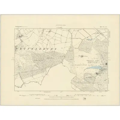 1882 Map of Northamptonshire LX.NE, 1883 Print