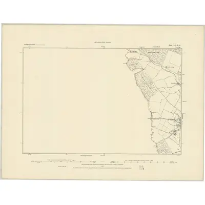 1882 Map of Northamptonshire LX.SE, 1883 Print