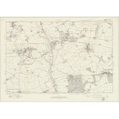 1920 Map of Northamptonshire LXII, 1923 Print