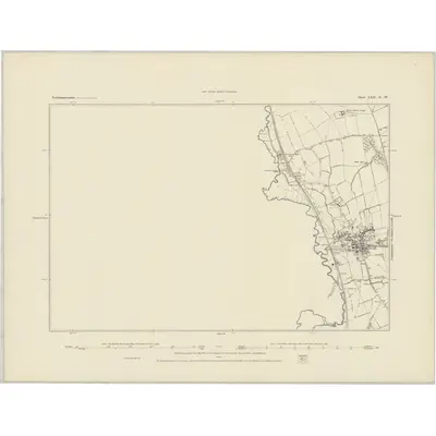 1882 Map of Northamptonshire LXII.NW, 1884 Print