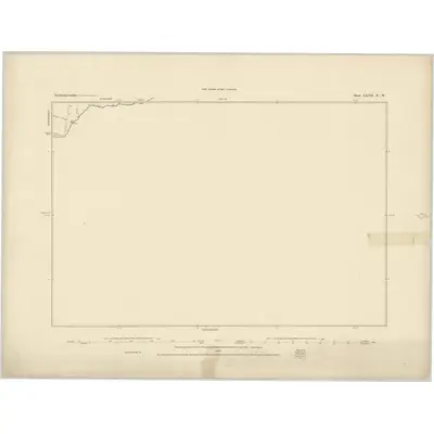 1882 Map of Northamptonshire LXVII.NW, 1883 Print