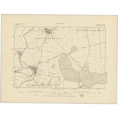 1885 Map of Northamptonshire VI.NE