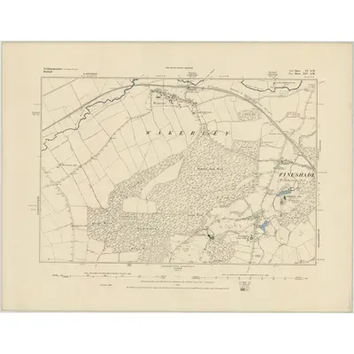 1885 Map of Northamptonshire VI.SW