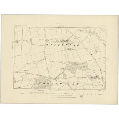 1885 Map of Northamptonshire VII.NW