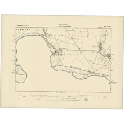 1885 Map of Northamptonshire VII.SE