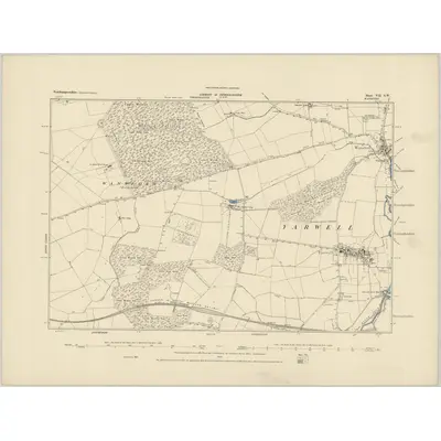 1885 Map of Northamptonshire VII.SW