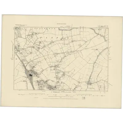 1885 Map of Northamptonshire VIII.NE, 1886 Print