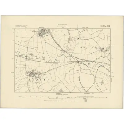 1885 Map of Northamptonshire X.SE