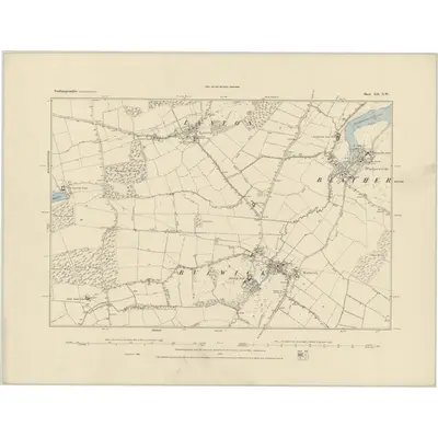 1885 Map of Northamptonshire XII.NW