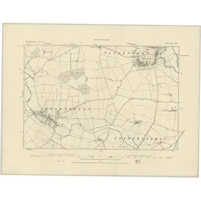 1885 Map of Northamptonshire XIII.NW