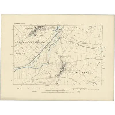 1884 Map of Northamptonshire XL.NW