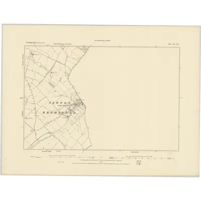 1884 Map of Northamptonshire XL.SE