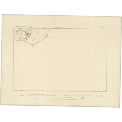 1884 Map of Northamptonshire XLI.NW, 1885 Print