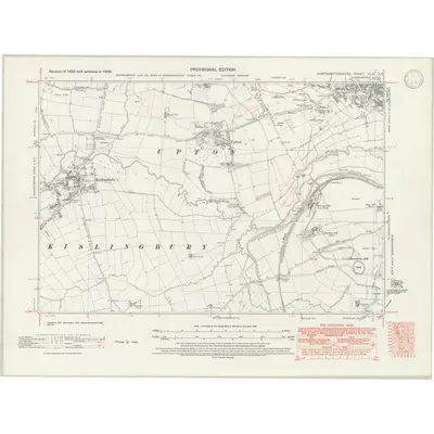 1938 Map of Northamptonshire XLIV.SE, 1946 Print