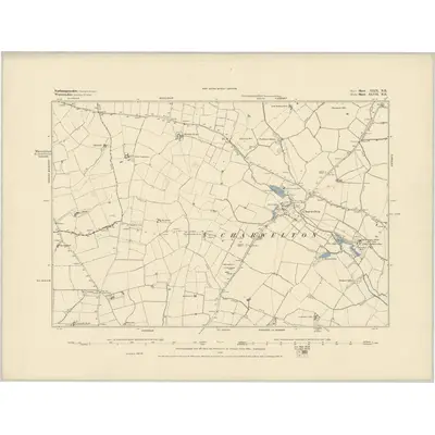 1882 Map of Northamptonshire XLIX.NE, 1884 Print