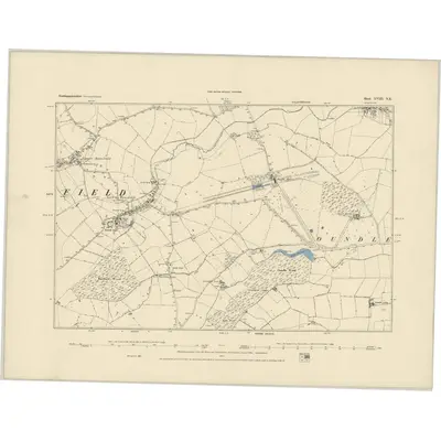1885 Map of Northamptonshire XVIII.NE