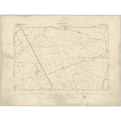 1884 Map of Northamptonshire XXIX.NW