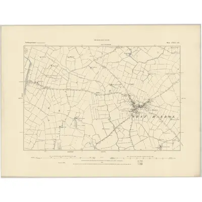 1884 Map of Northamptonshire XXIX.SE