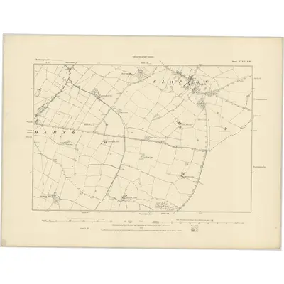 1885 Map of Northamptonshire XXVII.SW