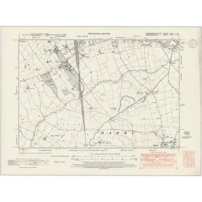 1938 Map of Northamptonshire XXVIII.SE, 1947 Print