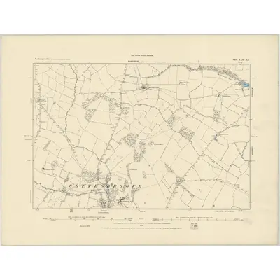 1884 Map of Northamptonshire XXX.NE