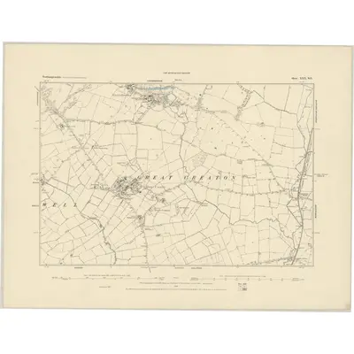 1884 Map of Northamptonshire XXX.SE
