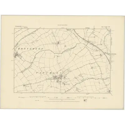 1884 Map of Northamptonshire XXXII.NW