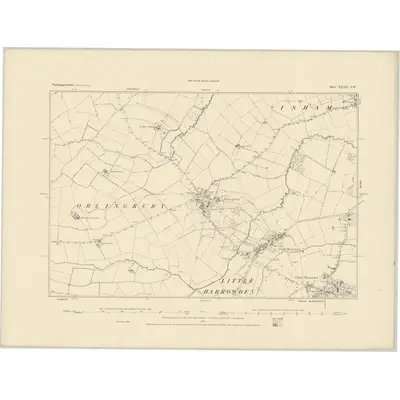 1884 Map of Northamptonshire XXXII.SW