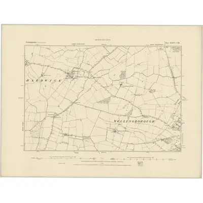 1884 Map of Northamptonshire XXXIX.NW