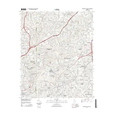 2014 Map of Northeast Atlanta, 2014 Print