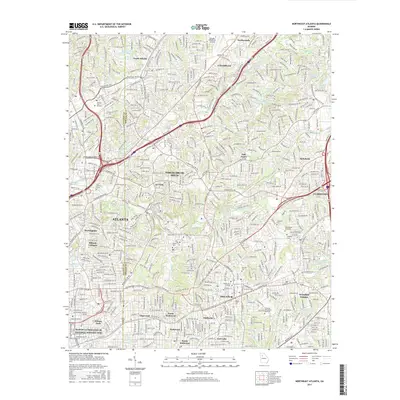 2017 Map of Northeast Atlanta, 2017 Print