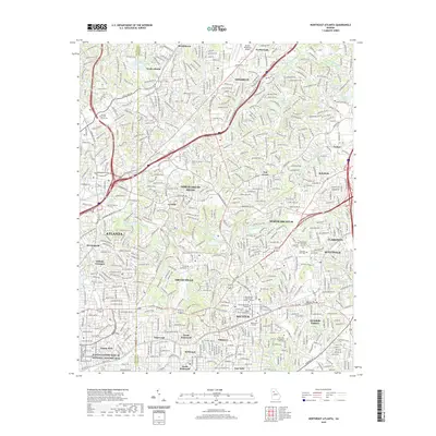 2020 Map of Northeast Atlanta, 2020 Print