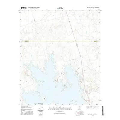 2016 Map of Northeast Lake Kemp, 2016 Print