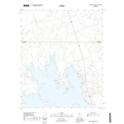 2019 Map of Northeast Lake Kemp, 2019 Print