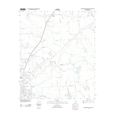 2013 Map of Northeast Palestine, 2013 Print