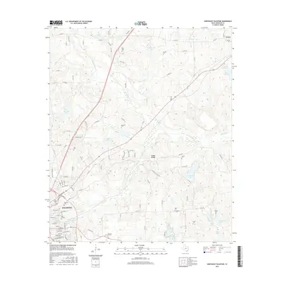 2016 Map of Northeast Palestine, 2016 Print