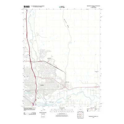 2010 Map of Northeast Pueblo, 2010 Print