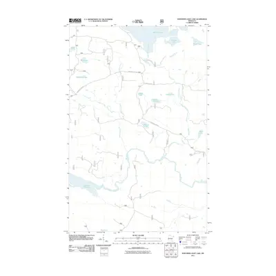 2011 Map of Northern Light Lake, 2011 Print