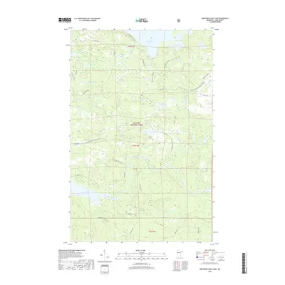 2019 Map of Northern Light Lake, 2019 Print