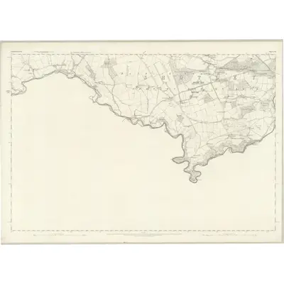 1859 Map of Northumberland CIX, 1864 Print