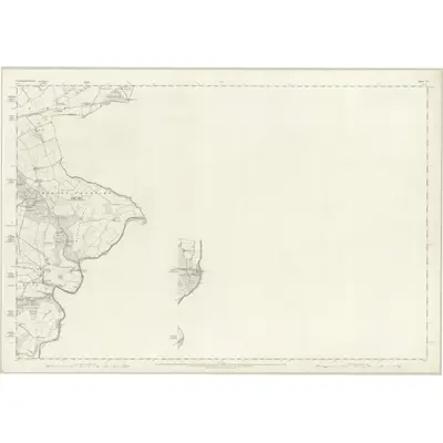 1859 Map of Northumberland CV (insert CIXa), 1864 Print