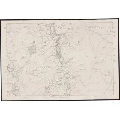 1859 Map of Northumberland CVII, 1865 Print