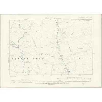 1896 Map of Northumberland L.SE, 1898 Print