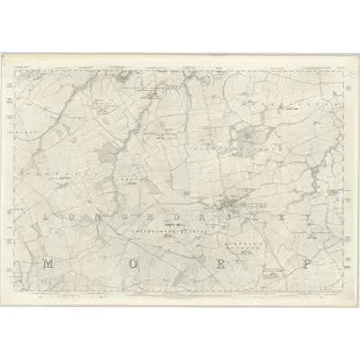 1863 Map of Northumberland LIV, 1866 Print