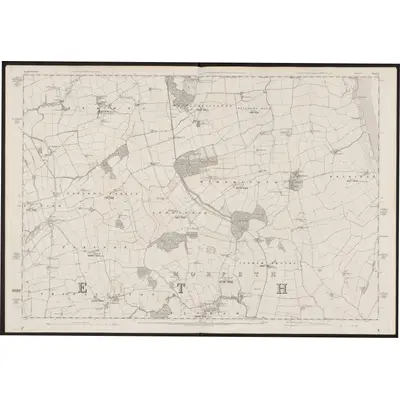 1859 Map of Northumberland LV, 1866 Print