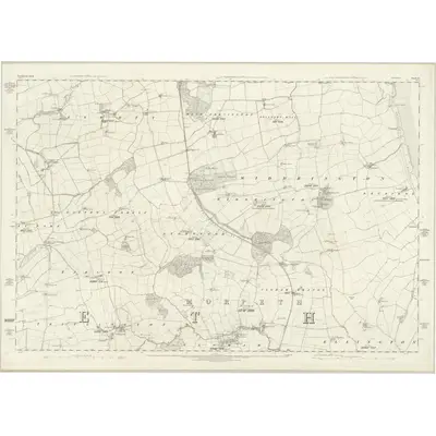 1859 Map of Northumberland LV, 1866 Print