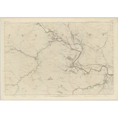 1862 Map of Northumberland LVIII, 1866 Print