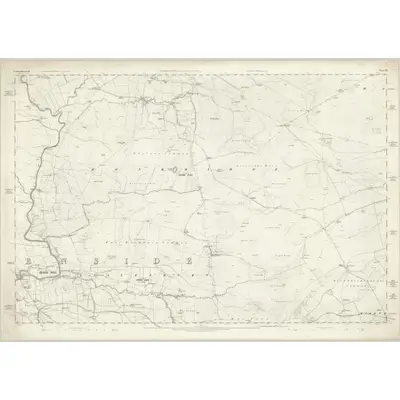 1863 Map of Northumberland LXI, 1866 Print