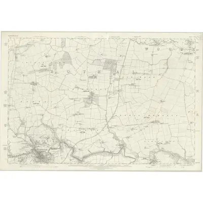 1859 Map of Northumberland LXIV, 1866 Print