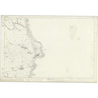 1859 Map of Northumberland LXV, 1865 Print